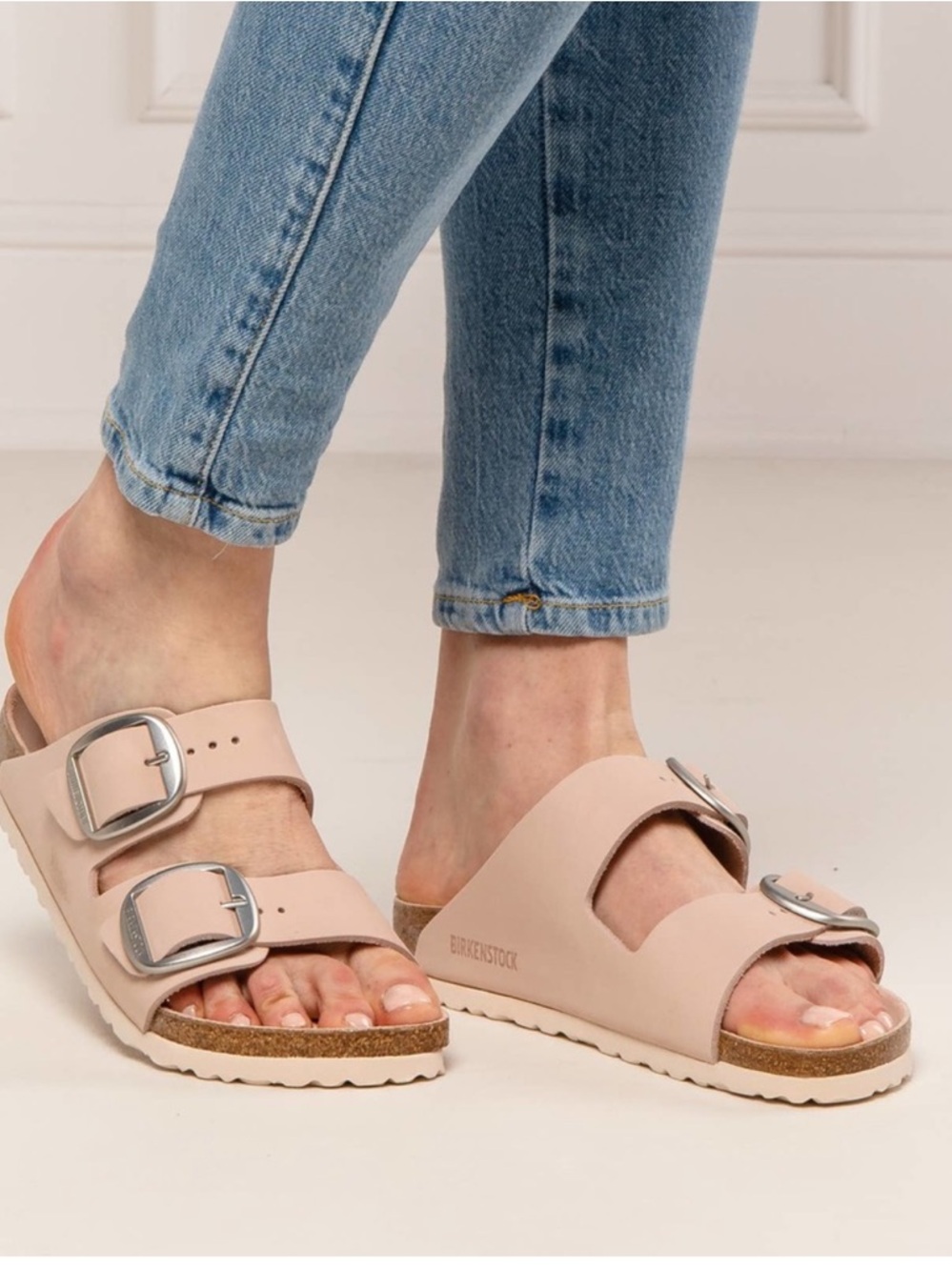 Birkenstock Arizona Big Buckle Light Rose Minimalist Casual Sandals Size 40EUB - Picture 2 of 11